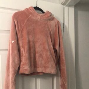 Hollister Hooded Pink Teddy Pullover Sise Small